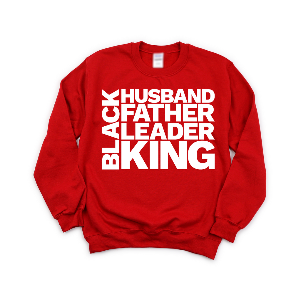 Black Husband, father, leader, king Sweater